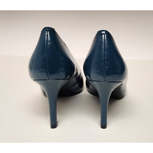 Alfani Women's Teal Step 'N Flex Jeules Faux Patent Leather Pump Shoes Size 8.5M - Picture 7 of 12
